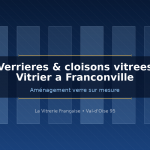 Vitrier à Franconville installant une verrière et des cloisons vitrées sur mesure