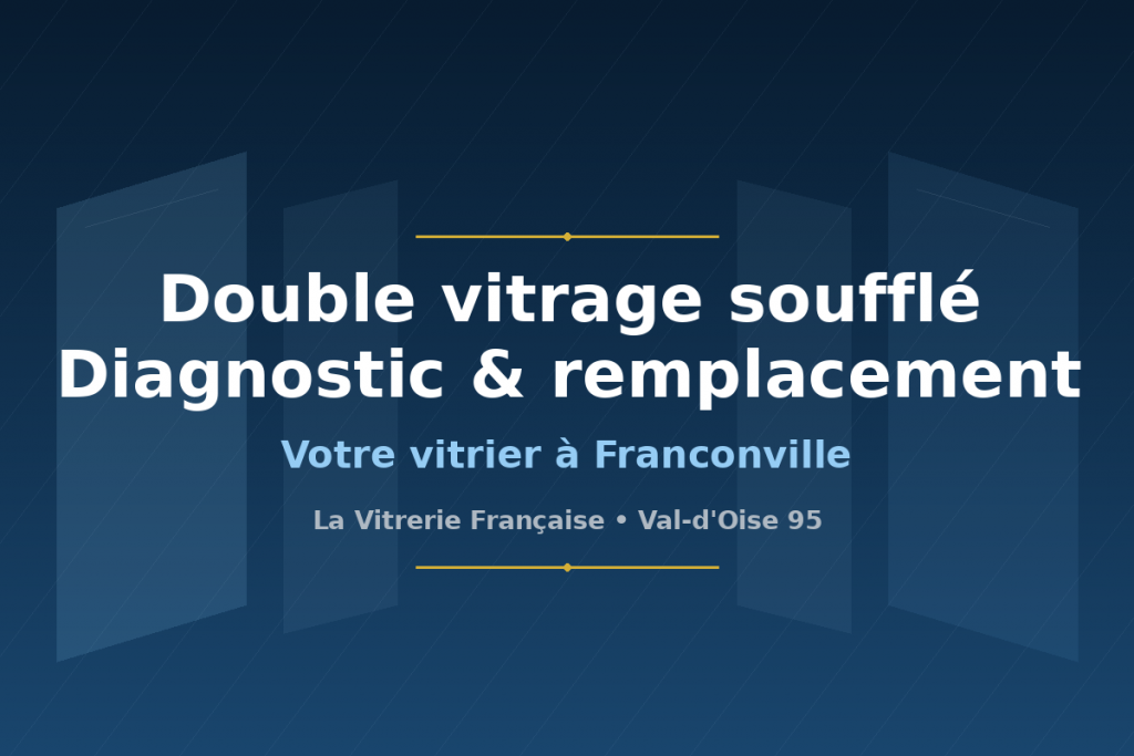 Vitrier à Franconville : diagnostic et remplacement de double vitrage soufflé