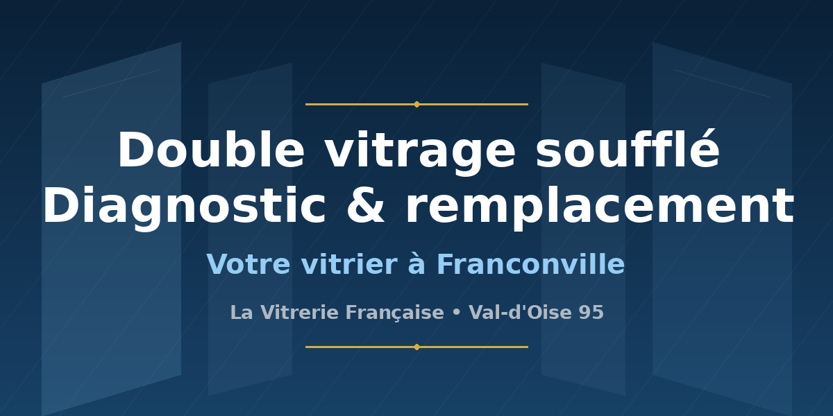 Vitrier à Franconville : diagnostic et remplacement de double vitrage soufflé