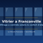 Vitrier a Franconville installant un vitrage a controle solaire anti-chaleur
