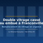Vitrier à Franconville : remplacement de double vitrage cassé ou embué en urgence
