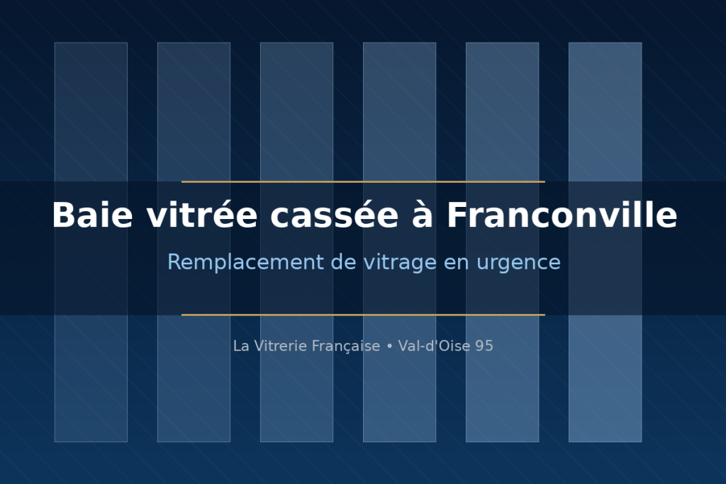 Vitrier a Franconville : remplacement en urgence d une baie vitree cassee